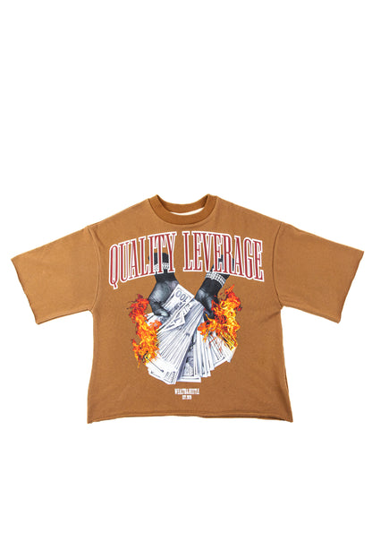 Oversized T Shirt - Brown