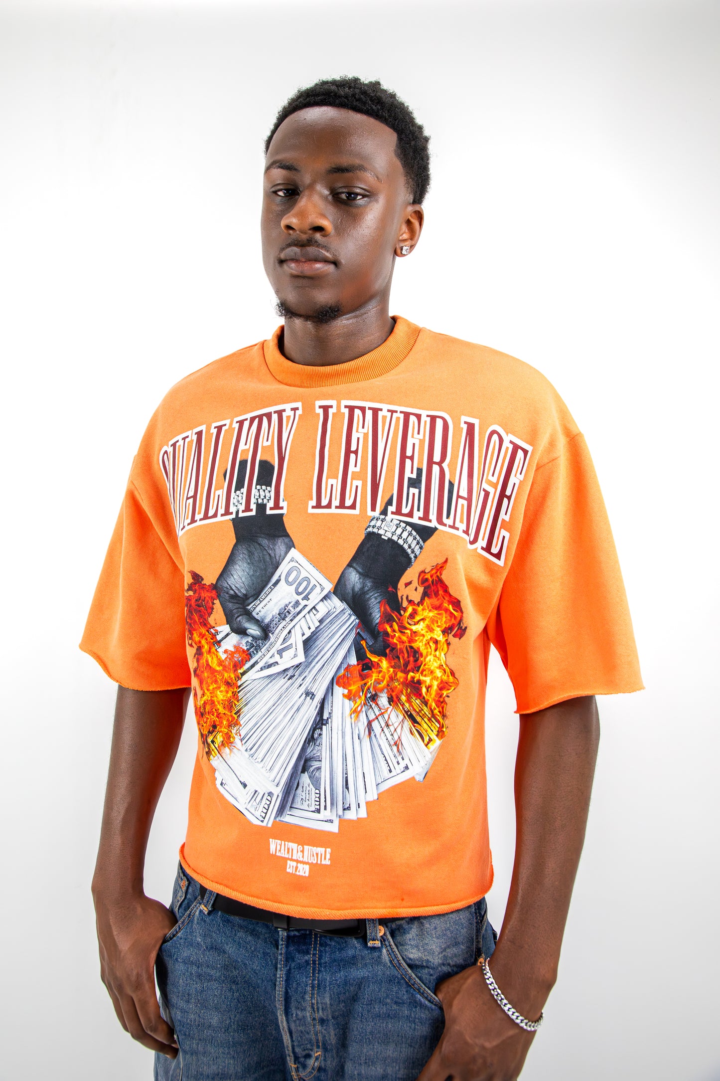 Oversized T Shirt - Orange