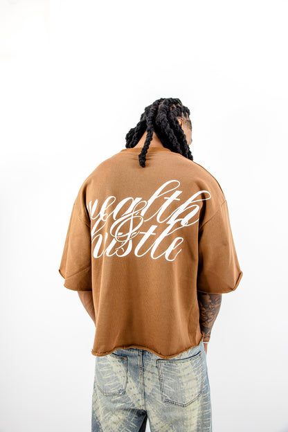 Oversized T Shirt - Brown