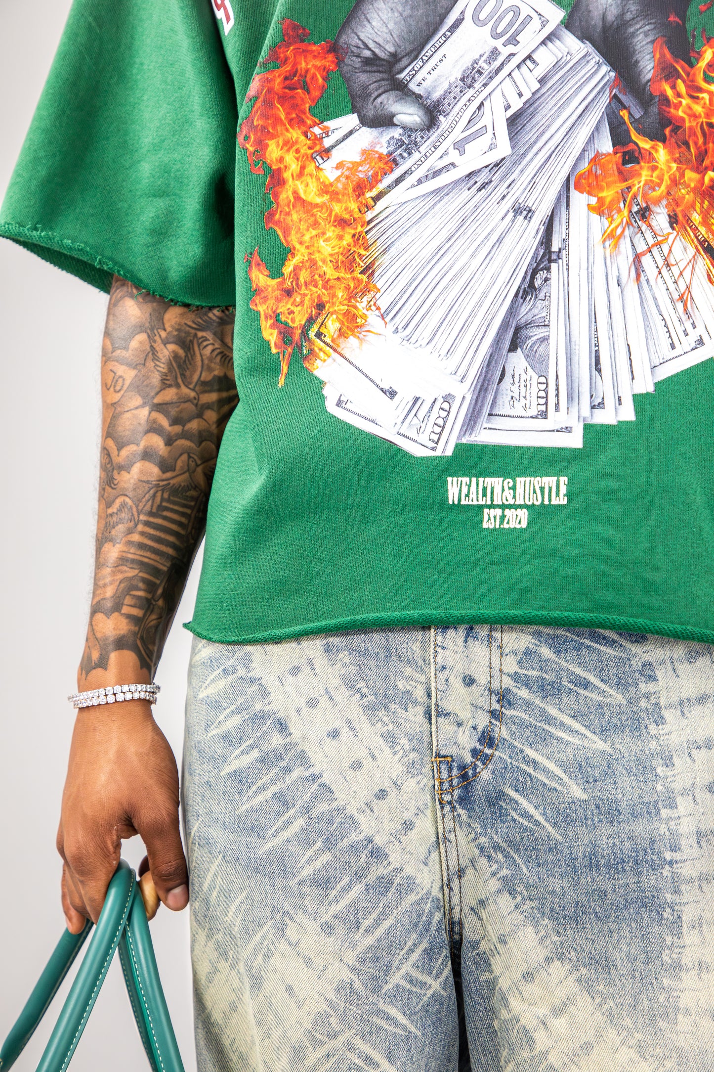 Oversized T Shirt - Green