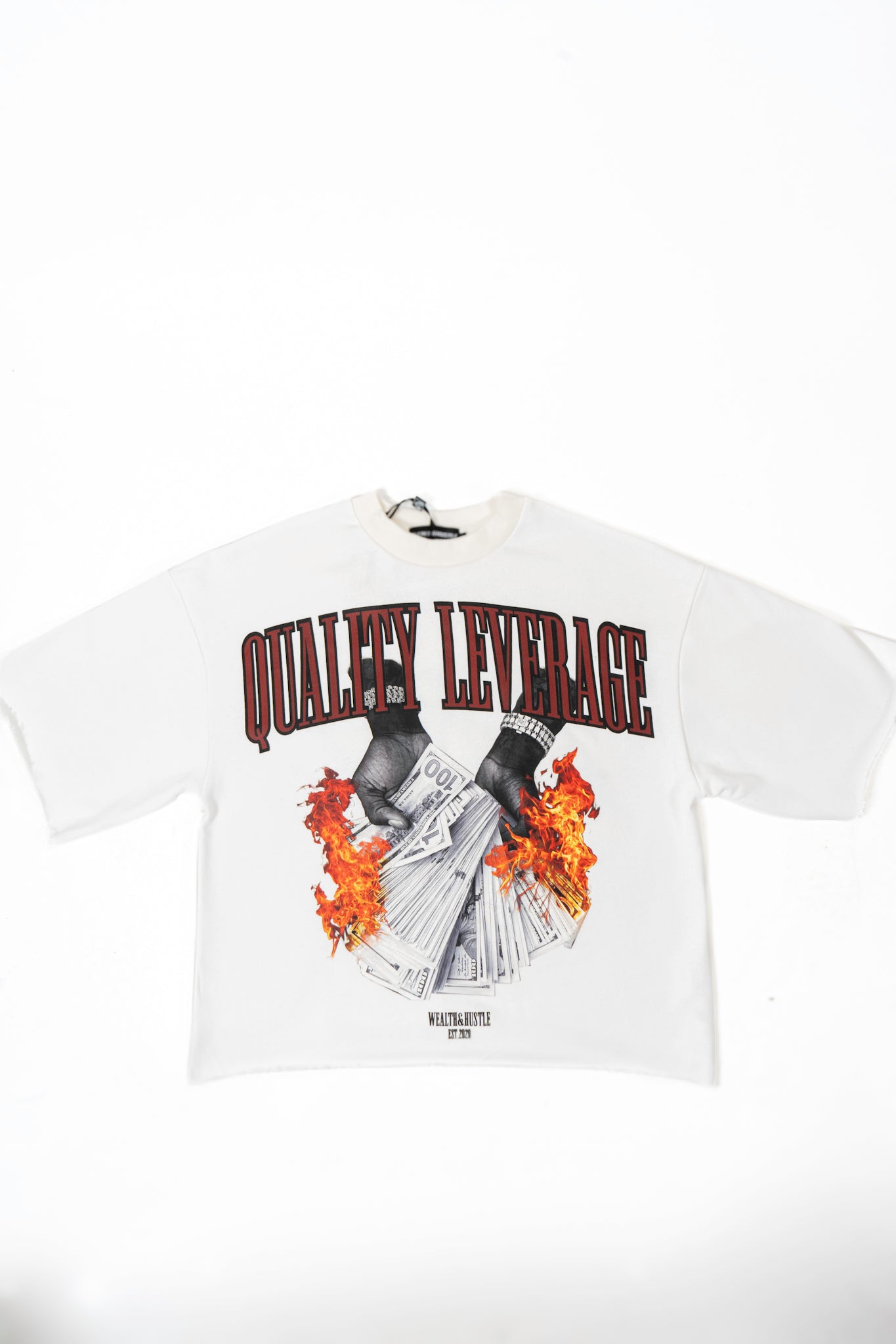 Oversized T Shirt - Ivory White