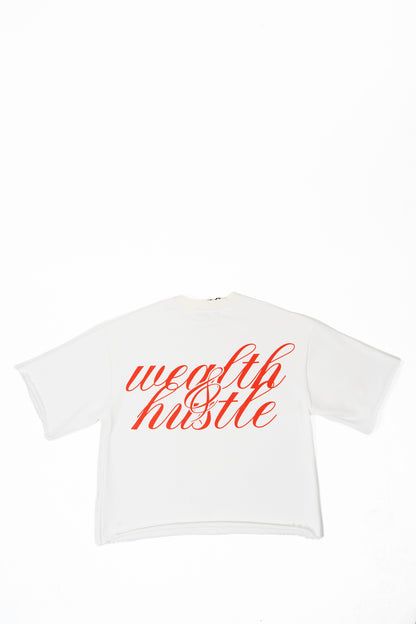 Oversized T Shirt - Ivory White