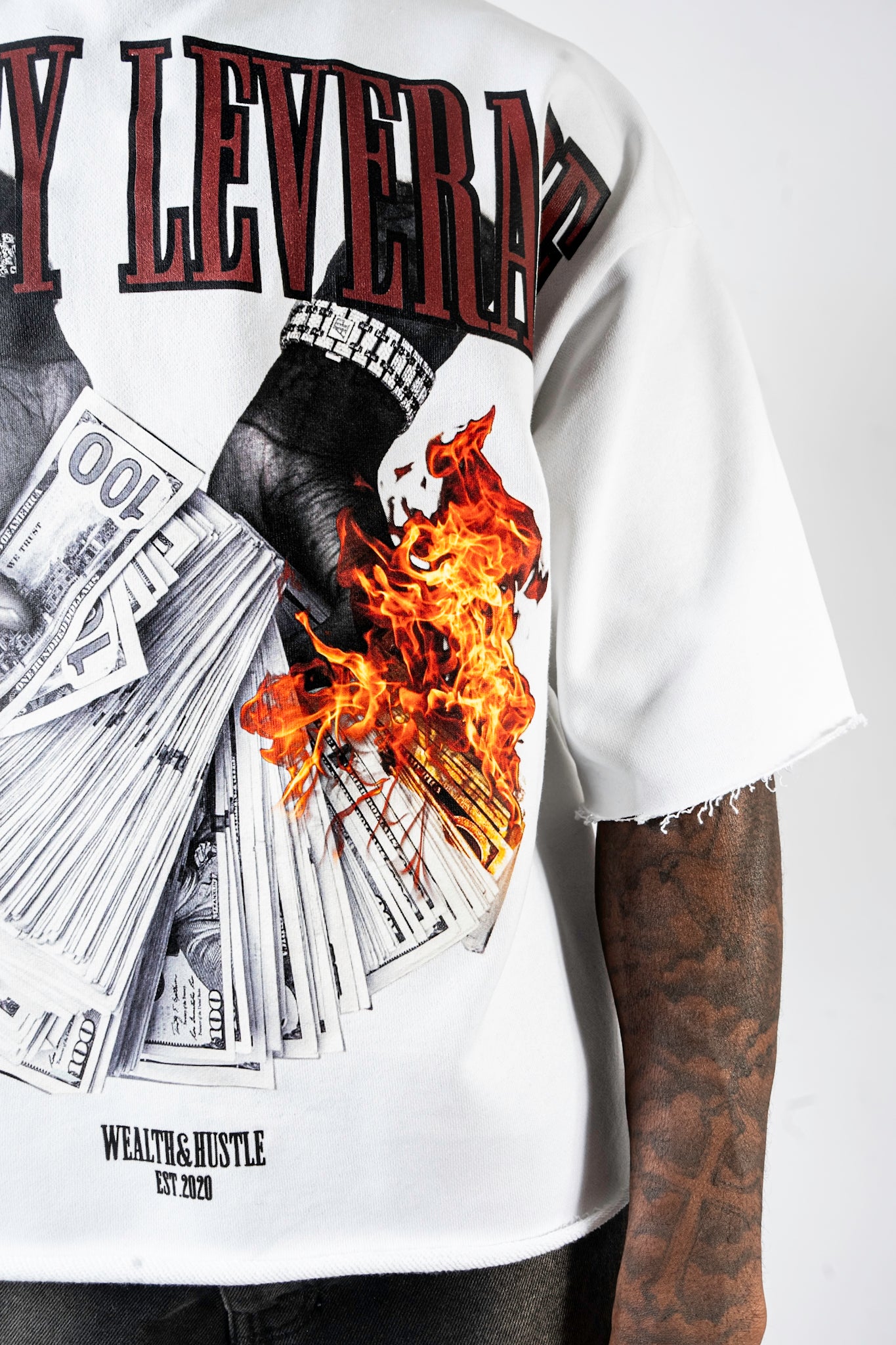 Oversized T Shirt - Ivory White