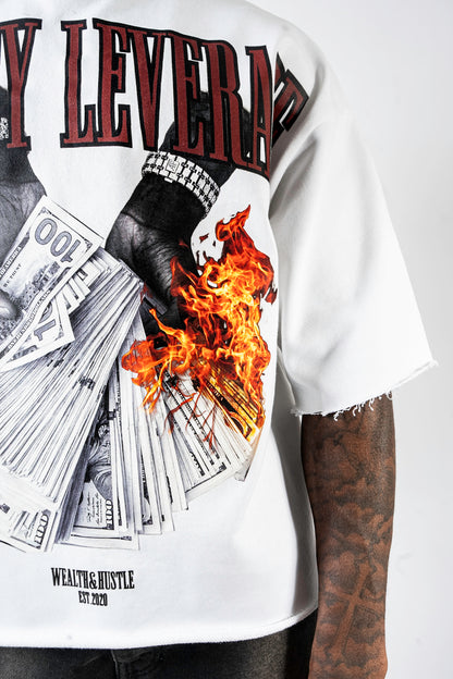 Oversized T Shirt - Ivory White