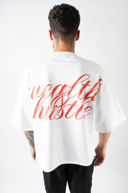 Oversized T Shirt - Ivory White